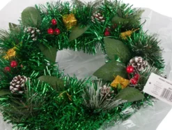 Julkrans med kottar och julmotiv 30 cm för inom- och utomhus