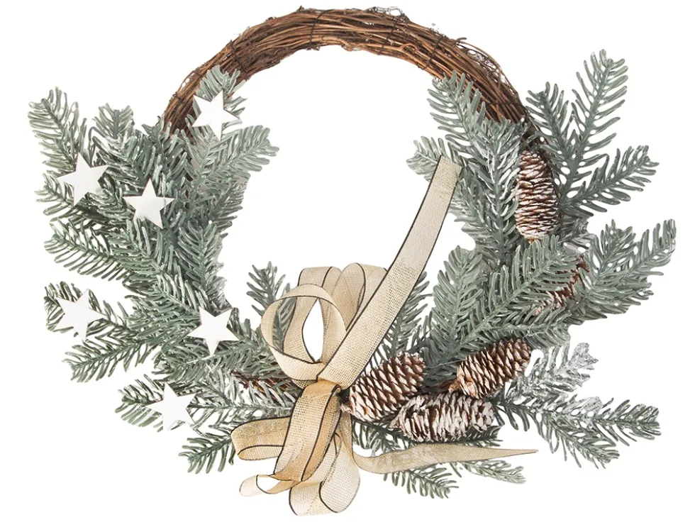Julkrans med kottar och kvistar diameter 30 cm