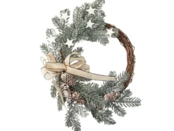Julkrans med kottar och kvistar diameter 30 cm