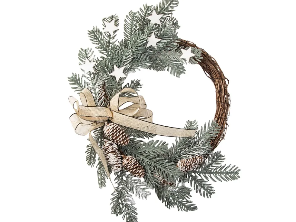 Julkrans med kottar och kvistar diameter 30 cm