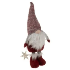 Julälva dekoration 60-82 cm teleskopben böjbar hatt vit/grå/röd