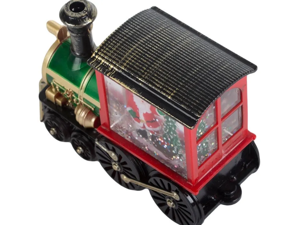 Jullykta LED lokomotiv i glas 13,5x5x8 cm, batteridriven