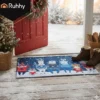 Julmatta dörrmatta 75x45 cm färgglad slitstark lätt att rengöra