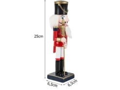 Julnötknäppare soldat i trä 35 cm handmålad