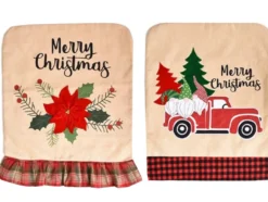 Julstolsöverdrag med julmotiv universal 51 x 49 cm blandade motiv