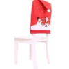 Julstolsöverdrag tomtedräkt röd nonwoven 60x48 cm för standardstol