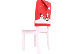 Julstolsöverdrag tomtedräkt röd nonwoven 60x48 cm för standardstol