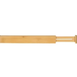 Justerbar lådorganisatör i bambu 4-pack teleskopiska avdelare 42-56 cm