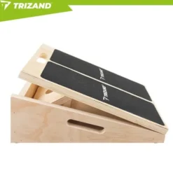 Justerbar slant board för vadstretch i trä 15-35° halkfri 150 kg