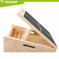 Justerbar slant board för vadstretch i trä 15-35° halkfri 150 kg