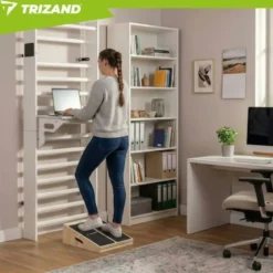 Justerbar slant board för vadstretch i trä 15-35° halkfri 150 kg