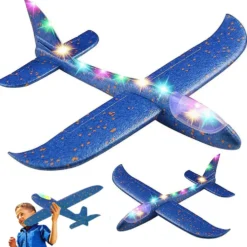 Kastflygplan med LED för barn 47 cm
