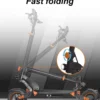 KEPOW K3 Elektrisk Scooter elkick elcykel 1000WUpp till 50 km/h, 48V 15Ah – 10" Offroad Däck, upp till 60 km Räckvidd E-Scooter