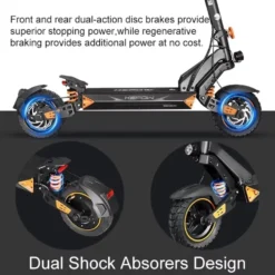 KEPOW K3 Elektrisk Scooter elkick elcykel 1000WUpp till 50 km/h, 48V 15Ah – 10