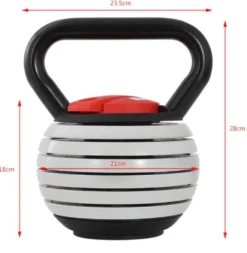 Kettlebell 18kg Justerbar