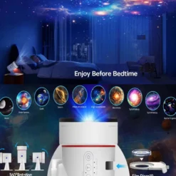 4K Galaxy Projector — 360° Stjärnhimmel Stämningsbelysning för Barn & Vuxna