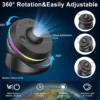 4K HD Galaxy Projektor 13-i-1 – Stjärnprojektor med Meteoreffekt, 360° Rotation & 13 Filmrullar