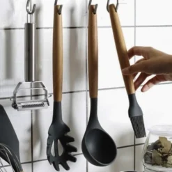 Köksredskap i silikon och trä 12-delar