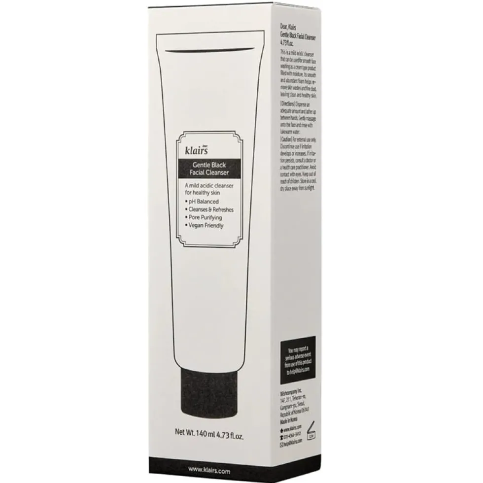 Klairs Gentle Black Facial Cleanser 140ml