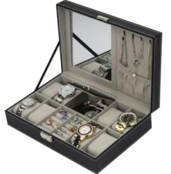 Klockbox och Juvelbox med spegel