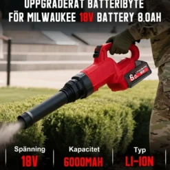 Kompatibelt 18V 6.0Ah batteri för Milwaukee M18 [4-pack] med dubbelladdare - 6000 mAh Li-ion - Reservbatteri