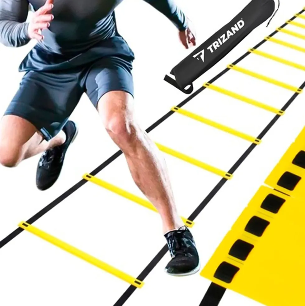 Konditionsstege med 12 steg för snabbhet och agility