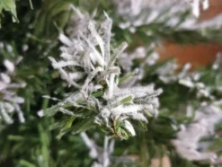 Konstgjord julgran bordsgran 50 cm med snöeffekt träfot