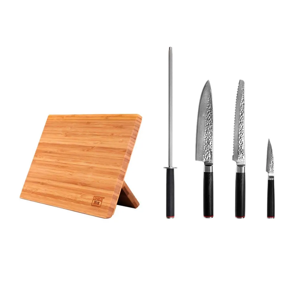 Kotai Essential knivset 5 delar - Pakka Damascus Collection