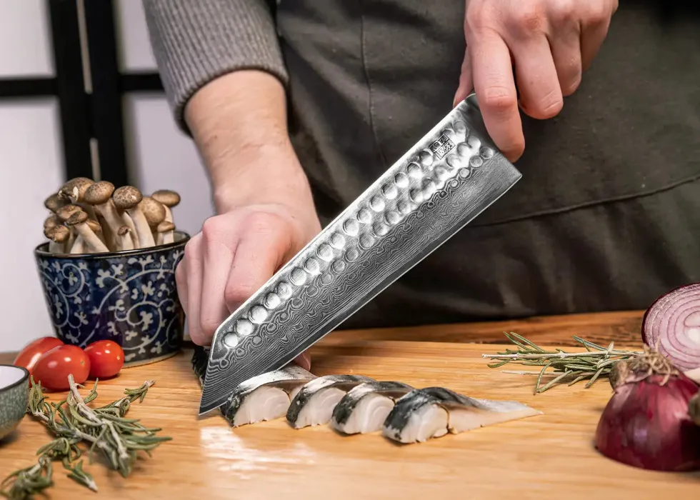 Kotai Kiritsuke kockkniv 21 cm - Bunka Damascus Collection
