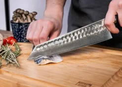 Kotai Kiritsuke kockkniv 21 cm - Bunka Damascus Collection