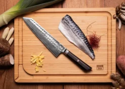 Kotai Kiritsuke kockkniv 21 cm - Bunka Damascus Collection