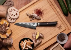 Kotai Petty Utility Knife 13,5 cm - Bunka Damascus Collection