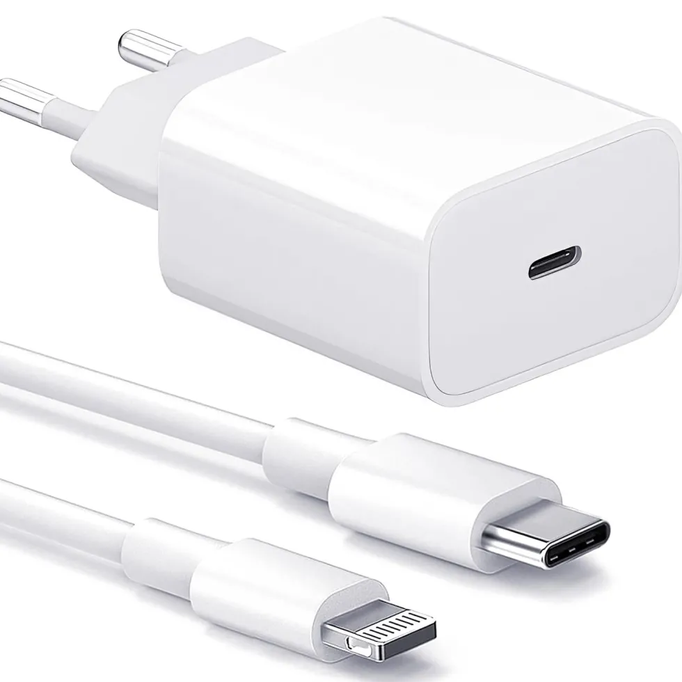 Laddare för iPhone / Snabbladdare 20W med USB-C kabel