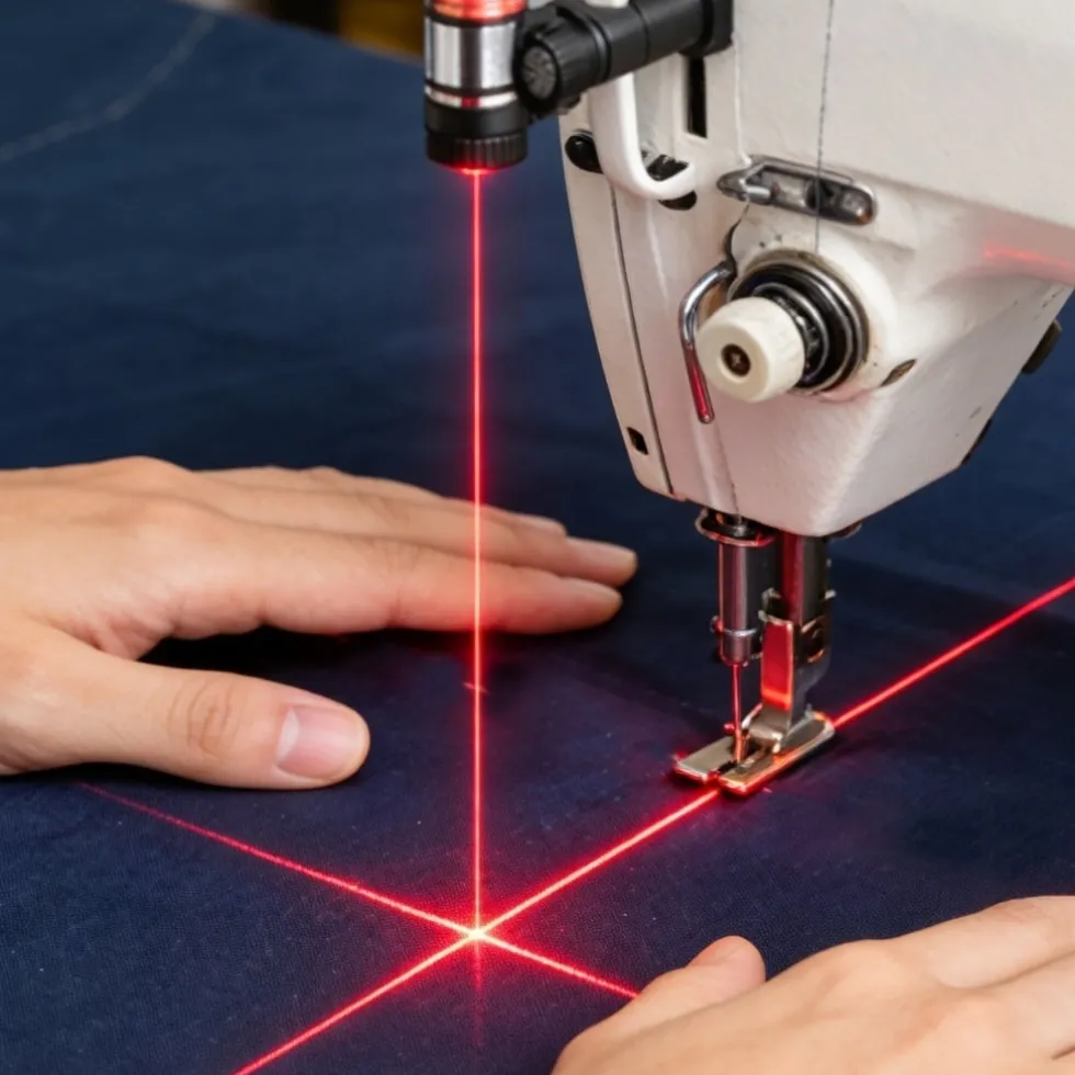 Laserguide för symaskin med korslaser och USB