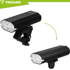 LED cykellampa med baklampa 1300 lumen