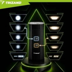 LED cykellampa med baklampa 1300 lumen
