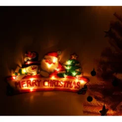 LED fönsterdekoration Merry Christmas med sugpropp, batteridriven 76 cm