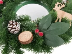 LED-julkrans med kottar 20 cm för inom- och utomhus, batteri