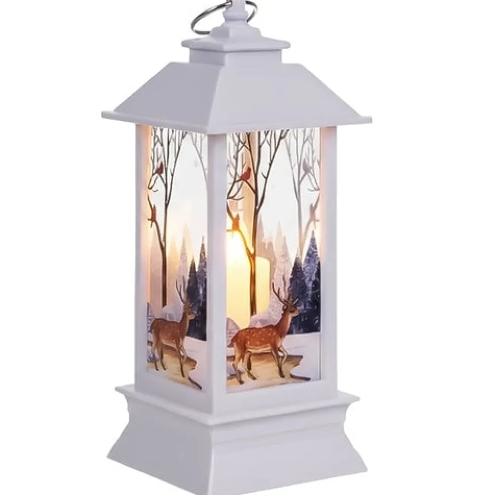 LED-jullykta vit med julmotiv batteridriven LR44 12,5 cm