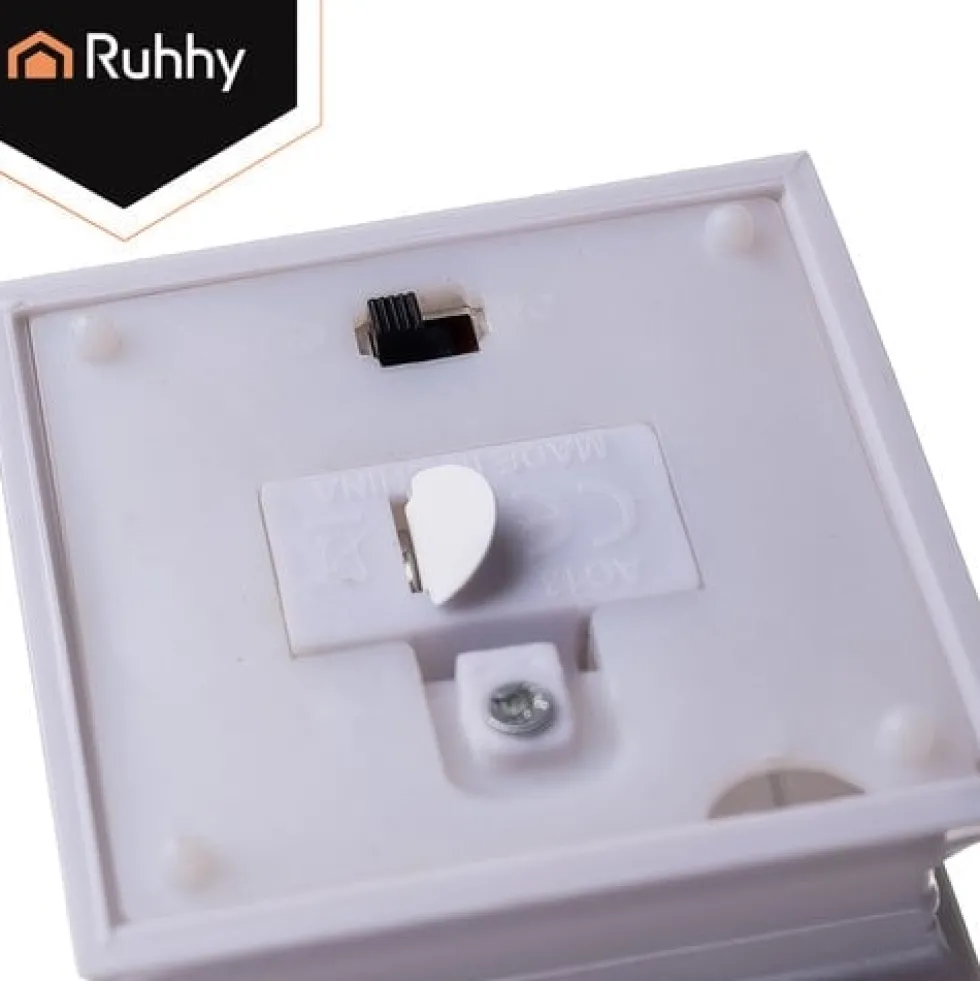 LED-jullykta vit med julmotiv batteridriven LR44 12,5 cm