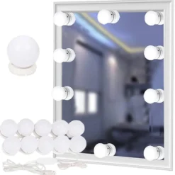 LED-lampor till sminkspegel 10-pack