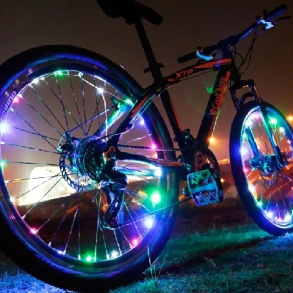 LED-ljusslinga till cykeldäck