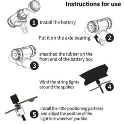 LED-ljusslinga till cykeldäck