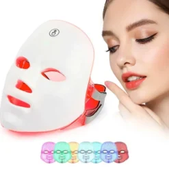LED Ljusterapi Ansiktsmask 7 Lägen Boosting, Hudföryngring och Glow