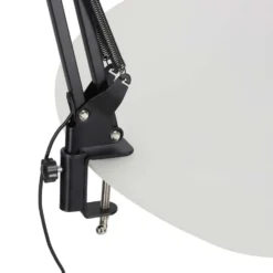 LED-skrivbordslampa med klämma USB 10 nivåer 3500–6000K svart