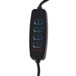 LED-skrivbordslampa med klämma USB 10 nivåer 3500–6000K svart