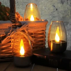 LED Solcellslykta 3-pack – Utomhusbelysning med Varmvitt Ljus