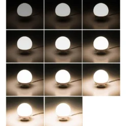 LED-spegelbelysning med 10 justerbara lampor