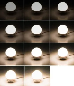 LED-spegelbelysning med 10 justerbara lampor