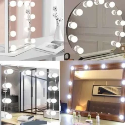 LED-spegelbelysning med 10 justerbara lampor